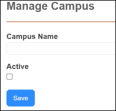 manage campus pop-up.