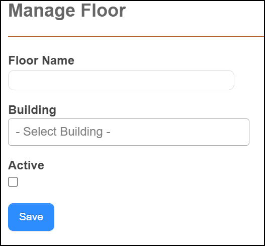 Manage floor pop-up.